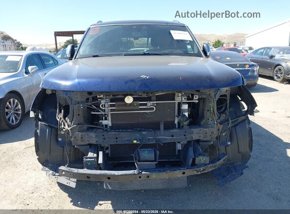 JN8AY2NE6J9734124 2018 NISSAN ARMADA Dark Blue Вид спереду