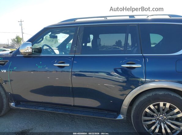 JN8AY2NE6J9734124 2018 NISSAN ARMADA Dark Blue 
