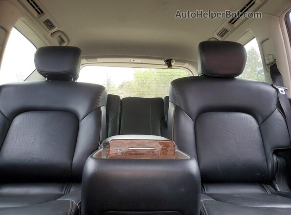JN8AY2NE7H9704821 2017 NISSAN ARMADA Black Widok tylnych siedzeń