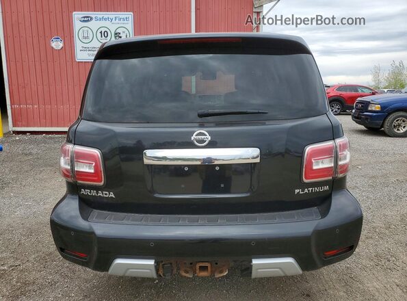 JN8AY2NE7H9704821 2017 NISSAN ARMADA Black Widok z tyłu