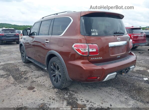 JN8AY2NE7H9706021 2017 NISSAN ARMADA Brown Tył lewy