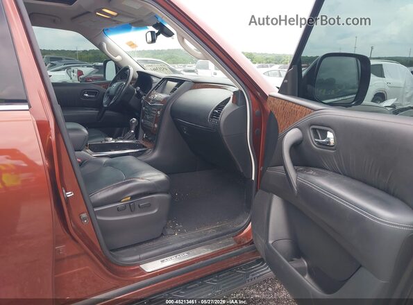 JN8AY2NE7H9706021 2017 NISSAN ARMADA Brown Widok wnętrza z przodu