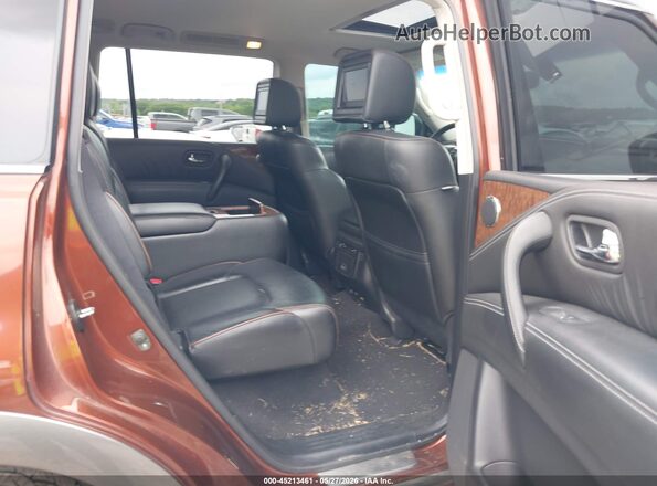 JN8AY2NE7H9706021 2017 NISSAN ARMADA Brown Widok naklejki z numerem VIN