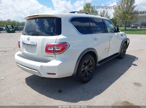 JN8AY2NE8J9733895 2018 NISSAN ARMADA Белый Задняя правая четверть