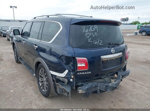 JN8AY2NF3J9332859 2018 NISSAN ARMADA Синий Задняя левая четверть