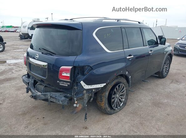 JN8AY2NF3J9332859 2018 NISSAN ARMADA Синий Задняя правая четверть