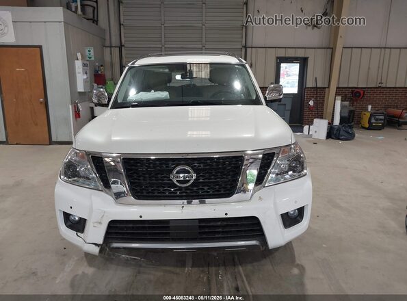 JN8AY2NFXL9360967 2020 NISSAN ARMADA Белый Вид панели приборов