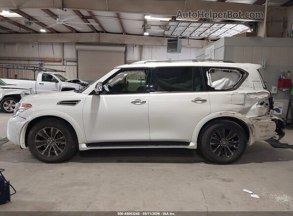 JN8AY2NFXL9360967 2020 NISSAN ARMADA Белый Вид задней части салона