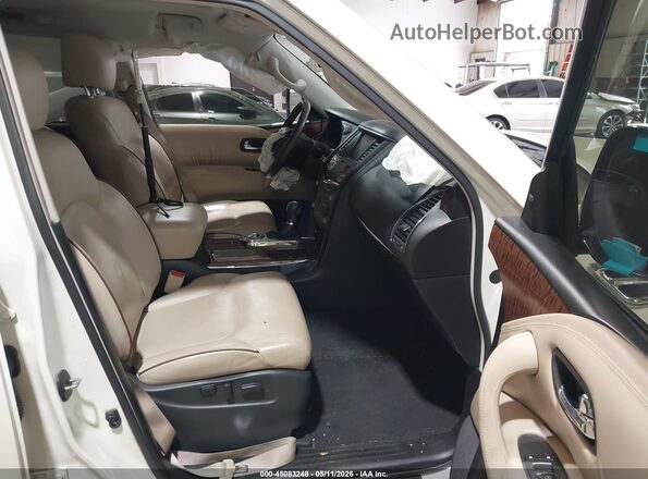 JN8AY2NFXL9360967 2020 NISSAN ARMADA Белый Вид салона спереди
