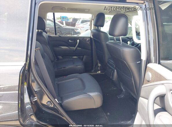 JN8AZ2AF1R9765580 2024 INFINITI QX80 Black Vista de la etiqueta del VIN