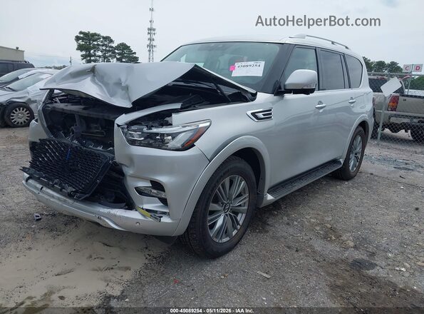 JN8AZ2AF5M9717217 2021 INFINITI QX80 Серебряный Передняя левая четверть