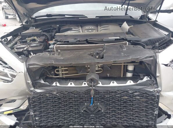 JN8AZ2AF5M9717217 2021 INFINITI QX80 Серебряный Вид сзади