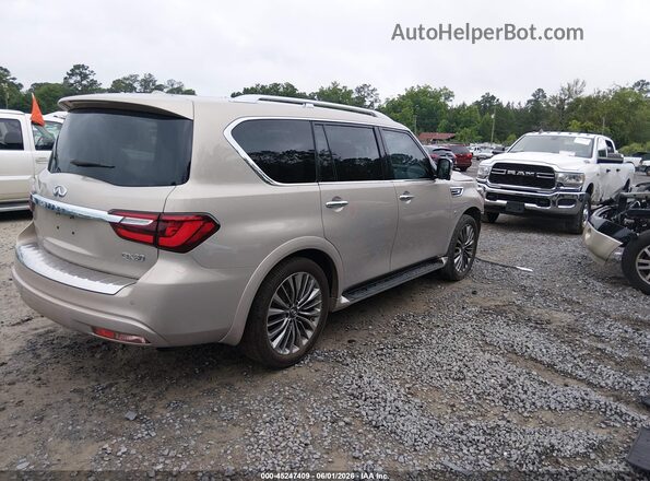 JN8AZ2NE0K9230263 2019 INFINITI QX80 Beige Rear right