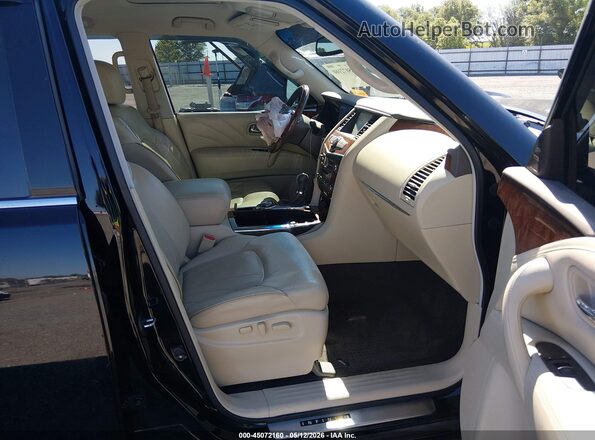 JN8AZ2NE1H9160491 2017 INFINITI QX80 Black Front interior view