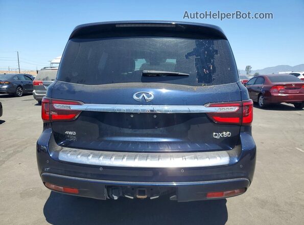 JN8AZ2NE3L9253988 2020 INFINITI QX80 Blue Вид ззаду