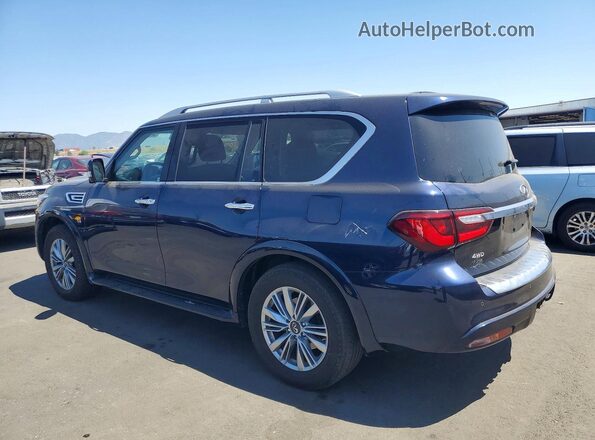 JN8AZ2NE3L9253988 2020 INFINITI QX80 Blue Задня ліва чверть
