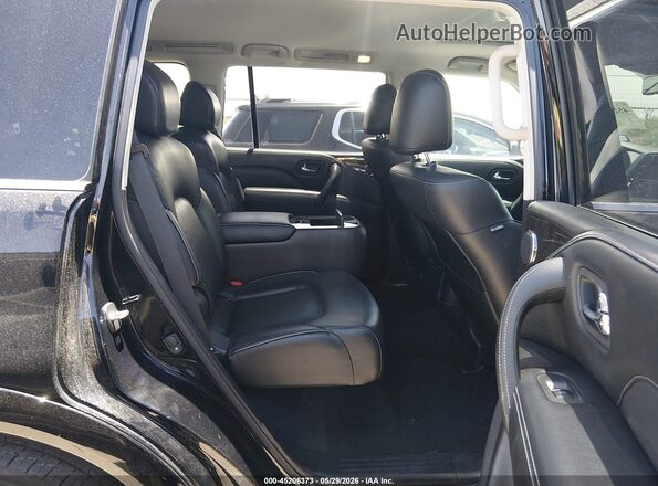 JN8AZ2NF0L9701953 2020 INFINITI QX80 Black VIN კოდის სტიკერის ხედი