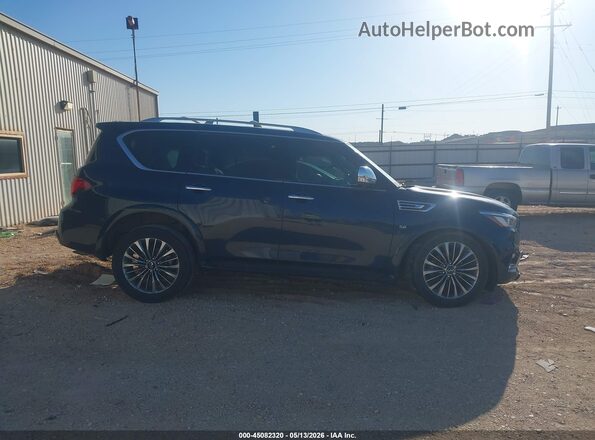 JN8AZ2NF2J9660979 2018 INFINITI QX80 Blue უკანა სალონის ხედი