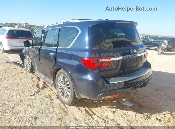 JN8AZ2NF2J9660979 2018 INFINITI QX80 Blue უკანა მარცხენა
