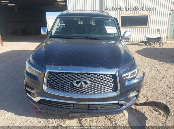 JN8AZ2NF2J9660979 2018 INFINITI QX80 Blue ხელსაწყოთა პანელის ხედი