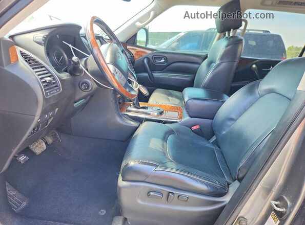 JN8AZ2NF2K9682823 2019 INFINITI QX80 Gray წინა სალონის ხედი