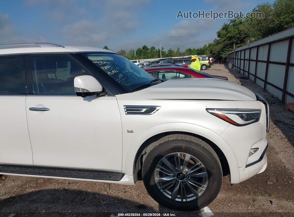 JN8AZ2NF3K9683740 2019 INFINITI QX80 White Vista interior trasera