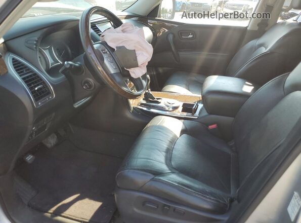 JN8AZ2NF5G9610313 2016 INFINITI QX80 Серебряный Вид салона спереди