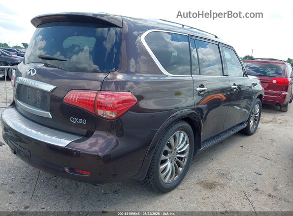 JN8AZ2NF6H9643192 2017 INFINITI QX80 Brown Trasero derecho