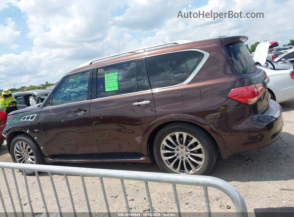 JN8AZ2NF6H9643192 2017 INFINITI QX80 Brown Vista interior de 360 grados