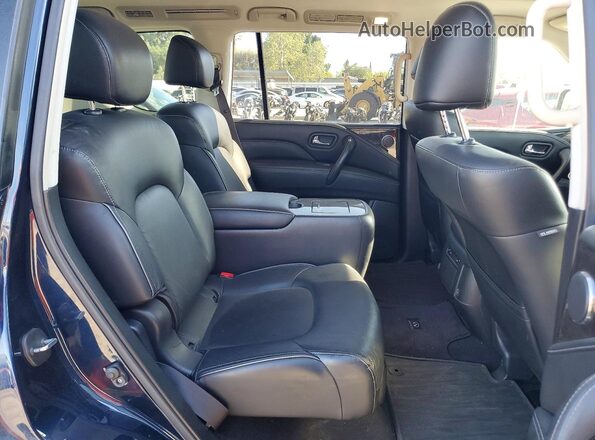 JN8AZ2NF8L9705247 2020 INFINITI QX80 Black Widok wnętrza z tyłu