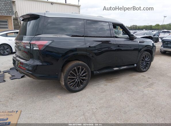 JN8AZ3CCXS9600593 2025 INFINITI QX80 Black უკანა მარჯვენა