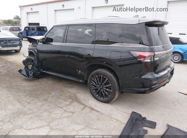 JN8AZ3CCXS9600593 2025 INFINITI QX80 Black უკანა მარცხენა