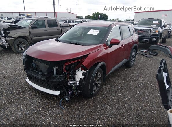 JN8BT3BA1PW012872 2023 NISSAN ROGUE Burgundy Առջևի ձախ երեք քառորդ տեսարան