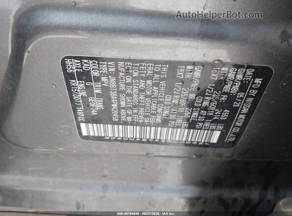 JN8BT3BA4PW420458 2023 NISSAN ROGUE Gray Շարժիչի բաժամունքի տեսք