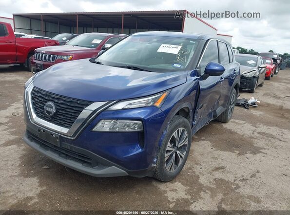 JN8BT3BAXPW002664 2023 NISSAN ROGUE Синий Передняя левая четверть