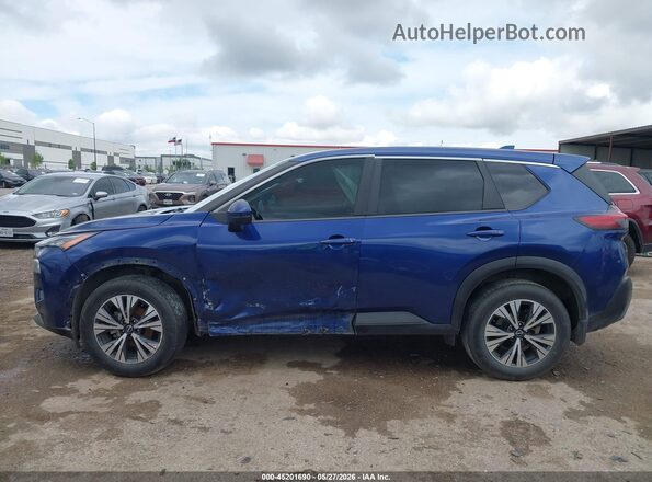 JN8BT3BAXPW002664 2023 NISSAN ROGUE Синий Вид задней части салона