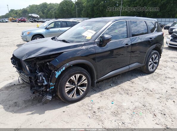 JN8BT3BB5PW460301 2023 NISSAN ROGUE Black წინა მარცხენა ხედი სამი მეოთხედიდან