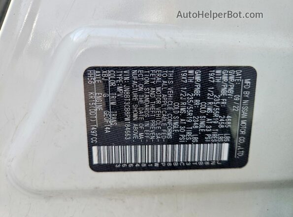 JN8BT3CB8PW184663 2023 NISSAN ROGUE White 