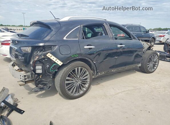 JN8CS1MU5HM140452 2017 INFINITI QX70 Black უკანა მარჯვენა