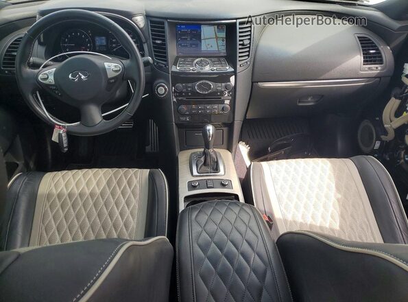 JN8CS1MU5HM140452 2017 INFINITI QX70 Black წინა პანელის ხედი