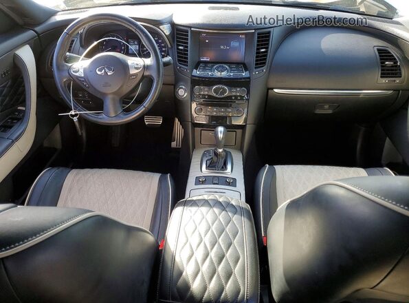 JN8CS1MU7HM140226 2017 INFINITI QX70 Белый Вид панели приборов