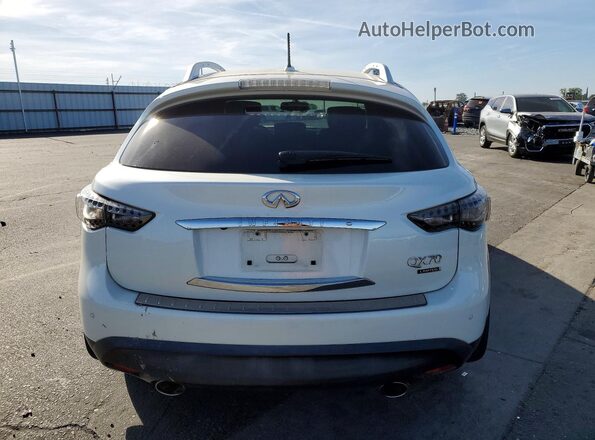 JN8CS1MU7HM140226 2017 INFINITI QX70 Белый Вид сзади