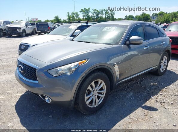 JN8CS1MU8HM141305 2017 INFINITI QX70 Серый Передняя левая четверть