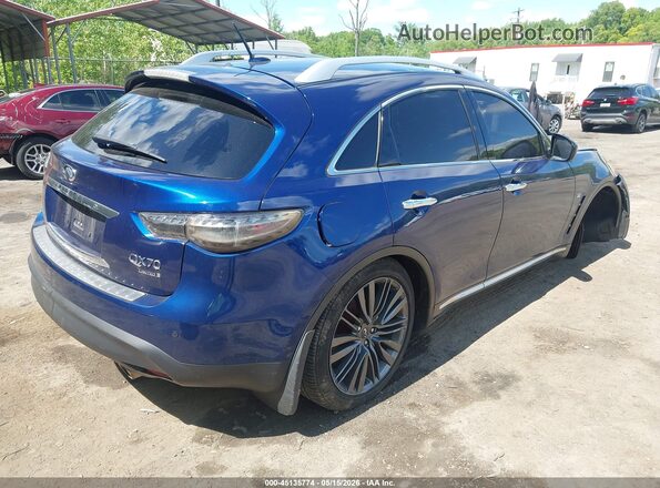 JN8CS1MU8HM143152 2017 INFINITI QX70 Синий Задняя правая четверть