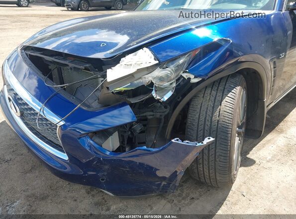 JN8CS1MU8HM143152 2017 INFINITI QX70 Синий Вид спереди