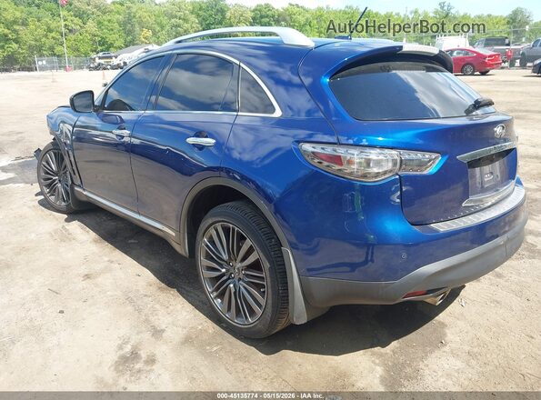 JN8CS1MU8HM143152 2017 INFINITI QX70 Синий Задняя левая четверть