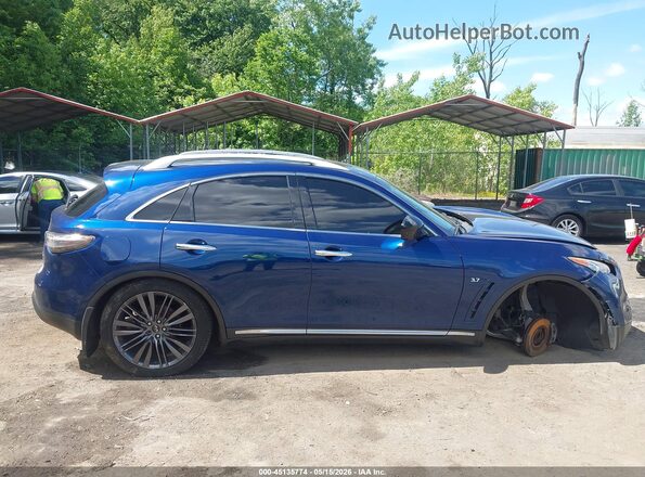 JN8CS1MU8HM143152 2017 INFINITI QX70 Синий Панорамный вид салона 360°
