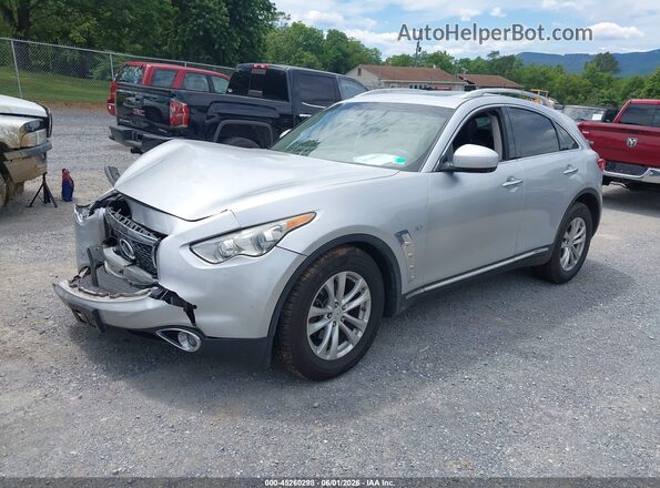 JN8CS1MW2HM413459 2017 INFINITI QX70 Silver Przód lewy