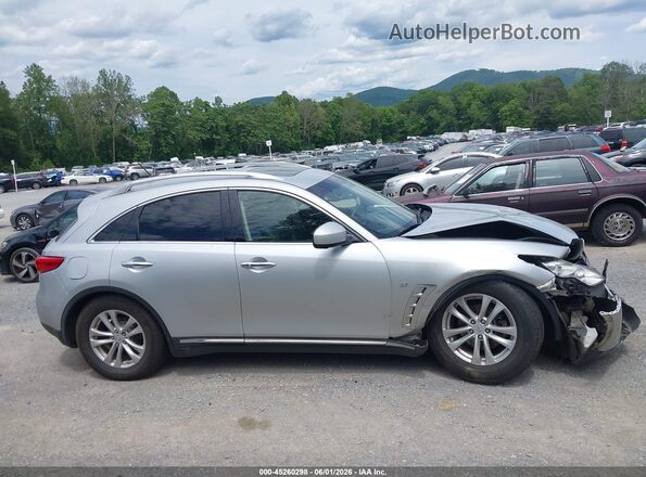 JN8CS1MW2HM413459 2017 INFINITI QX70 Silver Widok wnętrza 360 stopni