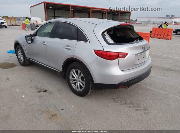 JN8CS1MW4HM415200 2017 INFINITI QX70 Silver Rear left